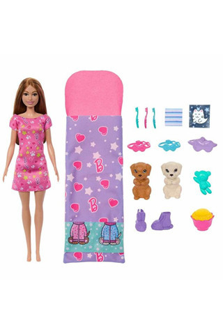 Barbie Ve Köpekçikleri Pijama Partisi Oyun Seti Hxn01