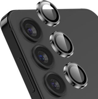 Sunix Samsung S24 İle Uyumlu Darbeye Dayanıklı Safir Kamera Lens Koruyucu Siyah