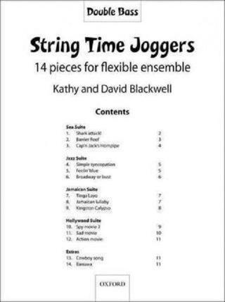 String Time Joggers Double bass part 14 pieces for flexible ensemble (String Time Ensembles) - Kathy Blackwell - Oxford University Press