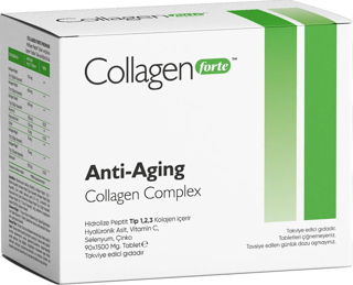 Anti-aging Collagen Complex, Hyalüronik Asit, Çinko, Selenyum & Vitamin C