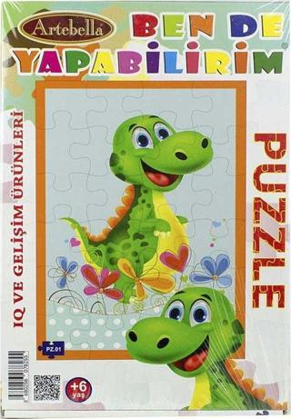 Çocuk Eğitici 24 Parça Puzzle I Dinazor +6 Yaş