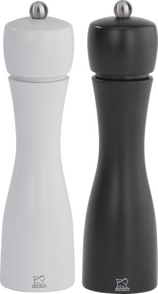 Peugeot Tahiti Tuz Ve Karabiber Değirmen Seti 20 Cm Siyah Beyaz