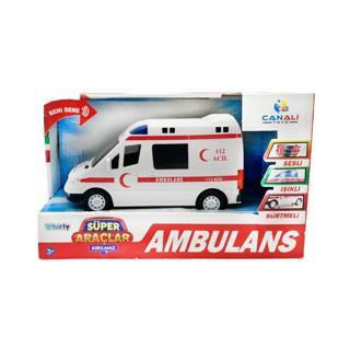 Canali Toys Eğitici Sesli Işıklı Sesli Pilli Oyuncak Ambulans