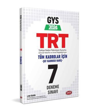 Data 2024 GYS TRT Tüm Kadrolar İçin 7 Deneme Görevde Yükselme Data Yayınları - Data Yayınları