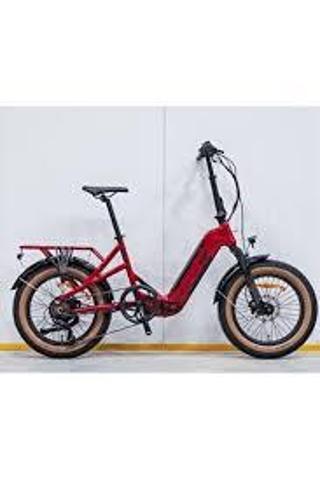 Loop COASTER 20 Jant Katlanır (FAT Bike) - 7 Vites Elektrikli Bisiklet Kırmızı-Siyah