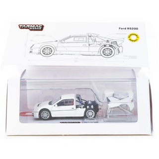 Toyfest Tarmac Works 1/64 Ford RS200 White