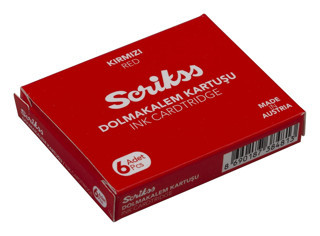 Scrikss Dolma Kalem Kartuşu 6'lı