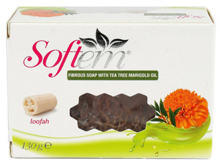 Softem Çay Ağacı Aynısefa Yağlı Lifli Sabun 130G | Doğal Kabak Lifi İçerikli | Cilt Temizliğinde Etkili | Antibakteriyel Yatıştırıcı Etki