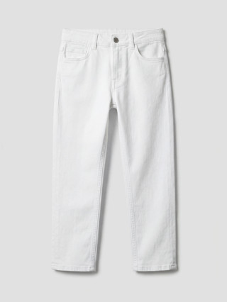 LCW Kids Beyaz Slim Fit Erkek Çocuk Pantolon