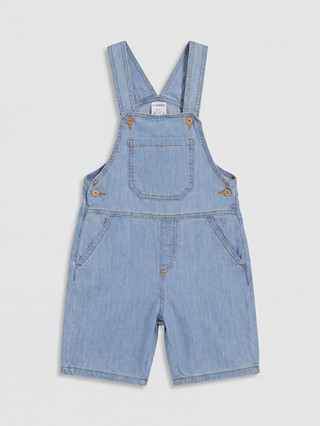LCW Kids İndigo Kare Yaka Erkek Çocuk Jean Salopet