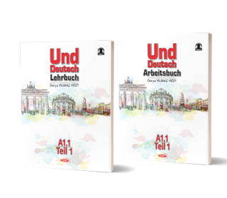 Kurmay Elt 2024 9. Sınıf Almanca Und Deutsch Lehrbuch A1.1 Teil 1 - Kurmay Yayınları