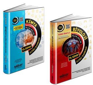 Miray 2024 11. Sınıf Kimya + Biyoloji Soru Seti 2 Kitap - Miray Yayınları