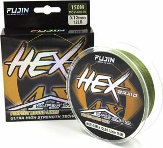 Fujin Hex Braid 4x 150mt Moss GreenPE İp Misina 0,08 mm.