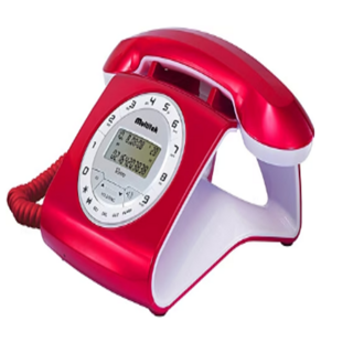 Multitek Retro Cıd  Masa Telefonu Kırmızı 