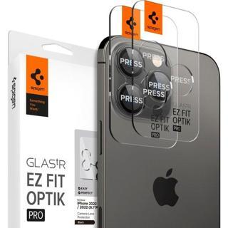 Spigen Apple iPhone 15 Pro / 15 Pro Max / 14 Pro / 14 Pro Max Kamera Lens Camı Koruyucu Glas.tR EZ F