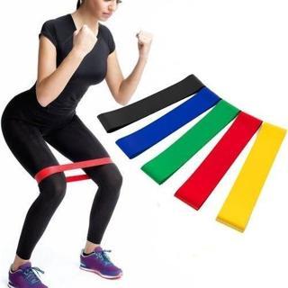 5 Kademeli Squat Bant  Kas Germe Kalça Egzersiz Direnç Lastiği Plates Fitness Direnç Lastiği 5'li Set 