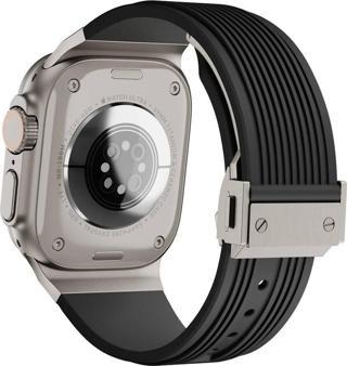 Watch Ultra 49mm Uyumlu KRD-113 Spor Görünümlü Silikon Kordon