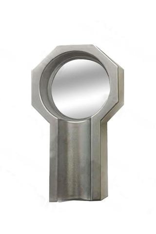 PQ Mat Gümüş Altıgen Metal Tekli Puro Küllüğü