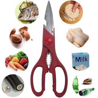 Mutfak Makası Balık Et Sebze makası Çok Amaçlı Çok Fonksiyonlu Pratik Mutfak Makası Açacak Bıçak 