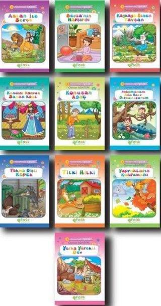 Kumbaramdaki Öyküler Mini Masallar-10 Kitap Takım - Osman Adatepe - Fark Çocuk