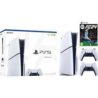 Sony Playstation 5 Slim CD Edition + 2. DualSense Ps5 Kol + Fifa Fc 24