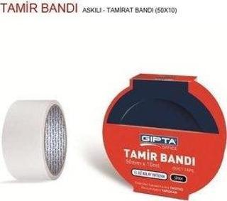 Gıpta Bant - Askılı - Tamirat Bandı - 50Mmx10M Gri