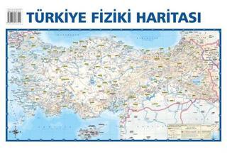 Mep Medya-Türkiye Siyasi-Türkiye Fiziki Çift Taraflı(Duvar Haritası) 50x35cm