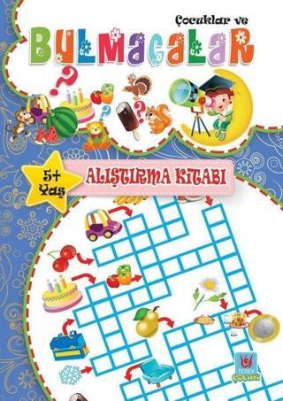 Çocuklar ve Bulmacalar 5+Yaş Alıştırma Kitabı - Yücel Kaya - Türk Edebiyatı Vakfı Yayınları