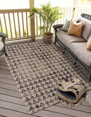 Friolero 2574 Naturel Jüt Halı Modern Örme Kilim