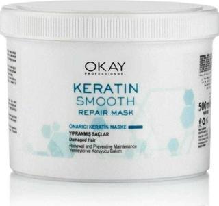 Okay Keratin Smooth Onarıcı Saç Maskesi 500 ml