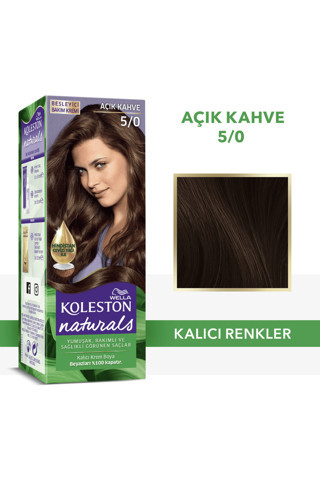 Wella Koleston Naturals Saç Boyası 5/0 Açık Kahve