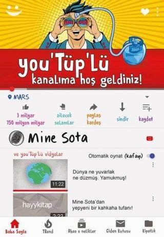 Youtüplü Kanalıma Hoşgeldiniz - Mine Sota - Hayykitap