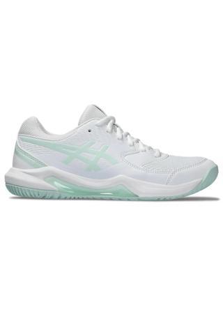 Asics Gel-Dedicate 8 Beyaz Yeşil Bayan Tenis Ayakkabısı