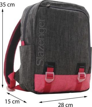 Slazenger Lisanslı İlkOkul Çantası Gri-Pembe