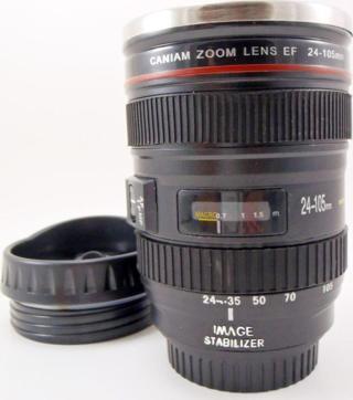 Objektif Görünümlü Termos Bardak