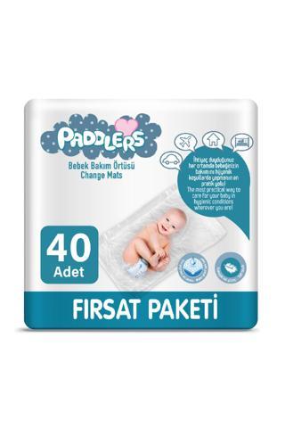 Paddlers 4X10 40 Adet Bebek Bakım Örtüsü (60X60 Boyutunda)