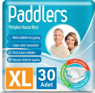 Paddlers Yetişkin Hasta Bantlı Bez X-Large 30 Adet