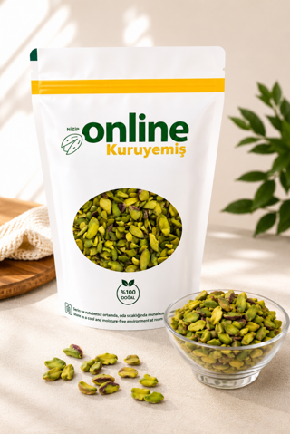 File Antep Fıstığı - Yeşil Boz Fıstık - Yeni Mahsul - 100 gr