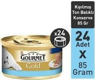 Gourmet Gold Kıyılmış Ton Balıklı Kedi Konservesi 85 Gr x 24 adet