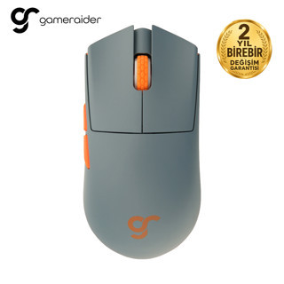 GameRaider GR3S PRO Tactical Gray PixArt 3395 Sensör Kablosuz Gaming Mouse – 2 Yıl Birebir Değişim Garantili