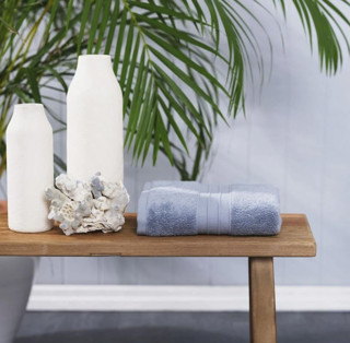 Karaca Home Aquasoft  %100 Pamuk Yüz Havlusu 50 cm x 90 cm Mavi 