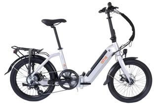 Alba Fold X Std Katlanır Elektrikli Bisiklet Gümüş Renk LCD Gösterge, 9.6Ah Batarya, MD Fren