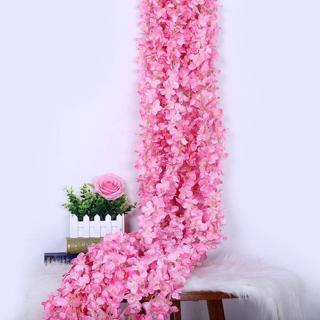 Netten Evime Yapay Çiçek Dolanan Sarkan Ortanca Çiçekli 100 cm PEMBE