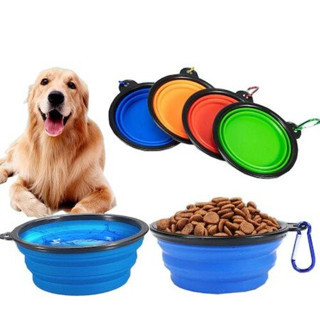ETT Katlanabilir Kedi Köpek Mama-Su Kabı - Seyahat Dostu Silikon