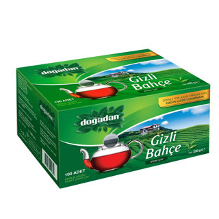 Doğadan Gizli Bahçe Demlik Poşet Çay 100'lü 320 G (3'li Paket)