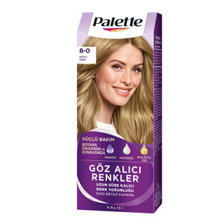 Palette Göz Alıcı Renkler 8-0 Koyu Sarı Saç Boyası 110 Ml (4'li Paket)