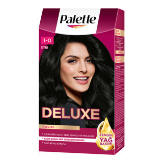 Palette Deluxe 1-0 Siyah Saç Boyası 115 Ml (3'li Paket)