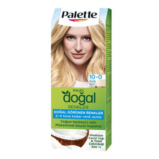 Palette Kalıcı Doğal Renkler 10-0 Açık Sarı Saç Boyası 110 Ml (6'li Paket)