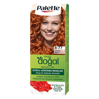 Palette Kalıcı Doğal Renkler 8-77 Tarçın Bakır Saç Boyası 110 Ml (6'li Paket)