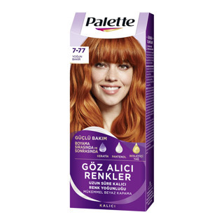 Palette Göz Alıcı Renkler 7-77 Yoğun Bakır Saç Boyası 110 Ml (4'li Paket)